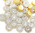 14mm 150pcs Glass Clear Sunflower Shape Sew on Rhinestones, Crystals Jewels by Unknown