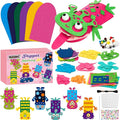 WATINC 6Pcs Hand Puppet Making Kit, Art Craft Felt Sock Puppet Toys, Creative by WATINC