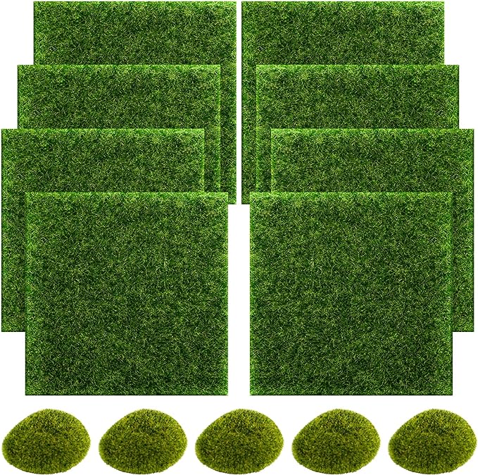 SNAIL GARDEN 13PCS Fairy Artificial Grass by SNAILGARDEN