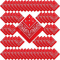 100 Pack Bandanas Unisex Paisley Bandanas Bulk Multi Purpose Cowboy Head Wrap by Handepo