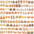 SANNIX 110Pcs/55 Pairs Fall Charms, Thanksgiving Charms by SANNIX