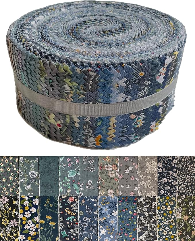 40 Strip Jelly Roll Fabric Strips - Image 2