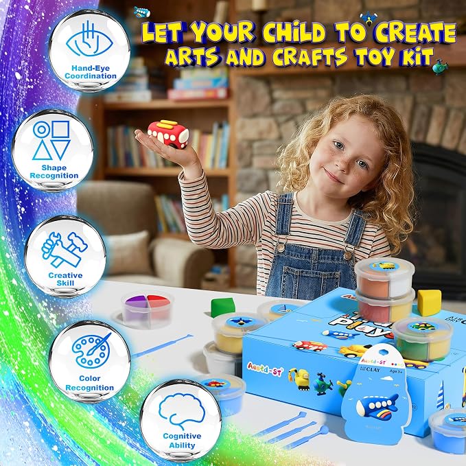 Air Dry Clay Kit -Traffic Theme, Modeling Clay - Image 6