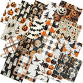 HunnmingRe 20 Pcs 10''x10'' Halloween Quilting Fabric Square Spooky Ghost by HunnmingRe