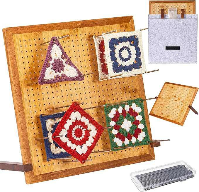 13" Crochet Blocking Board by OAKWOOMA