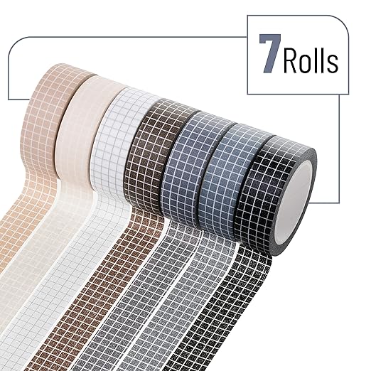 Mr. Pen- Washi Tape Set, 7 Rolls, 9 Yards/Roll | Washi Tape - Image 2