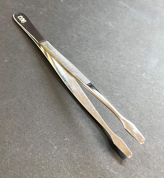 903 Stamp Tongs, 4 5/8" Spade Tip - Image 4