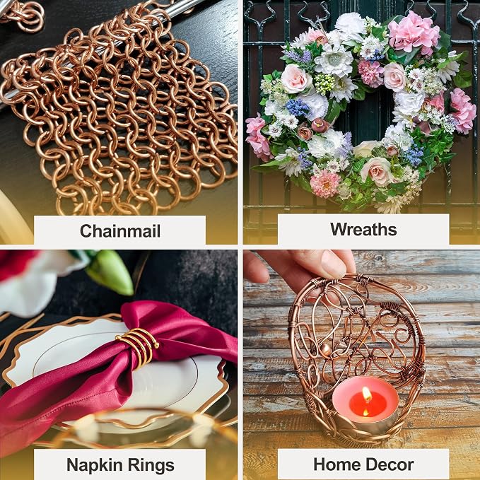 Mandala Crafts 12 Gauge Bondi Blue Anodized Aluminum Craft Wire, 60 FT | Colored - Image 6