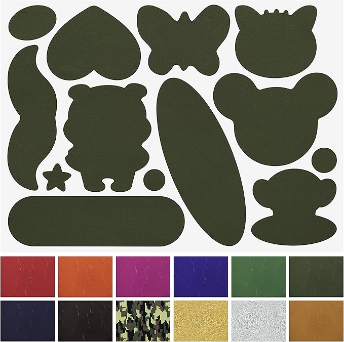 Azobur Nylon Repair Patches Self Adhesive Vinyl Outdoor Camping Gear Repair Kit,Waterproof Fabric Repair Patches for Down Jacket, Tent, Sleeping Bag (15x20cm）