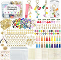 LOIKMIUP 570 Pcs Keychain Making Kit, DIY Charm Making Supplies by LOIKMIUP