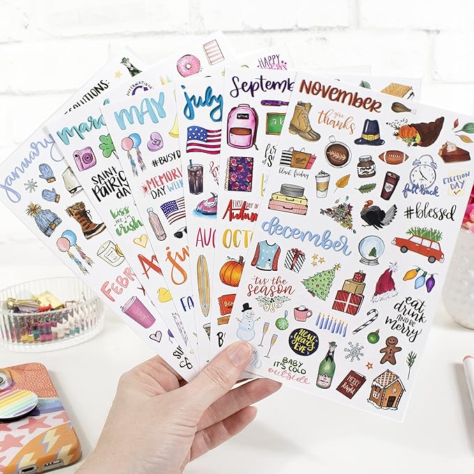 bloom daily planners Holiday Seasonal Planner Sticker Sheets - Image 6