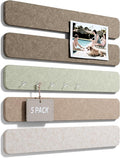 Fluxynara Cork Board Alternative Felt Strip Board 5-Pack 13"x2", Office Pin by FLUXYNARA