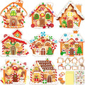Renbuzhu 40PCS Christmas Crafts Bulk: Gingerbread House Paper Suncatchers DIY by Renbuzhu