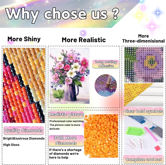 Ausanrl Flower Diamond Painting Kits - Image 6