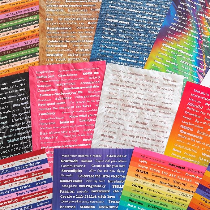 1200+ Pcs Quote Sticker for Journaling, Fun & Colorful Craft Letter Stickers - Image 4