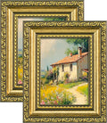 eletecpro 3x4 Vintage Picture Frame, Glass Cover, Horizontal or Vertical by eletecpro