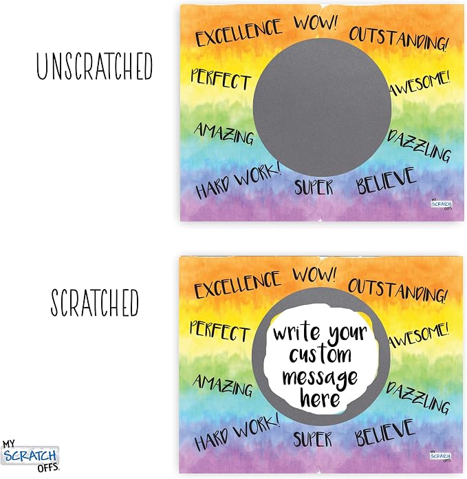 My Scratch Offs Positive Affirmations DIY Make Your Own Scratch Offs Watercolor - Image 4