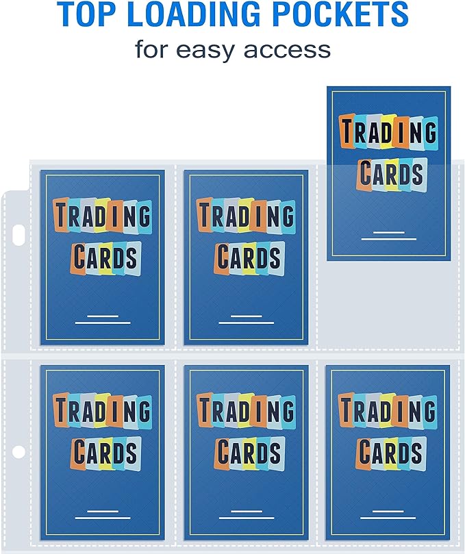400 Pack 9 Pocket Page Protectors, Sooez Trading Card Sleeves - Image 3