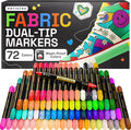 ARTISTRO 72 Dual-Tip Fabric Markers by ARTISTRO