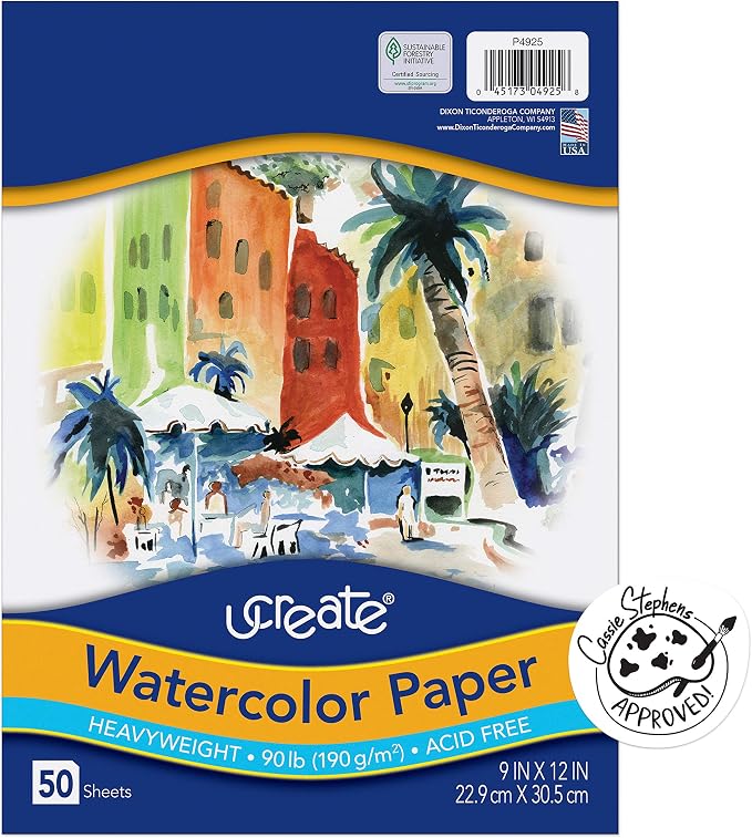 Art1st PAC4925 Pacon Watercolor Paper by CreativityStreet%C2%AE