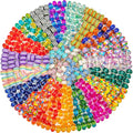 300 Pcs European Large Hole Beads, Zyehxed Assorted European Craft Beads Mixed by BRACELETMAKINGKIT