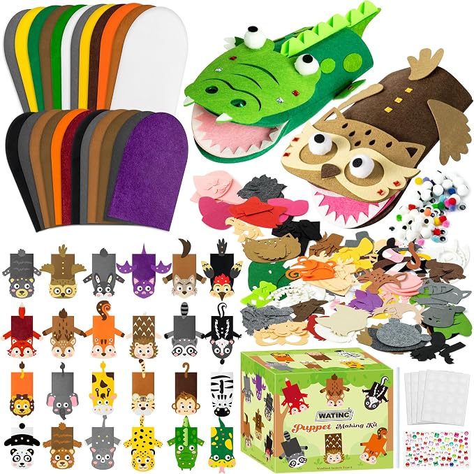 WATINC 24Pcs Hand Puppet Making Kit by WATINC