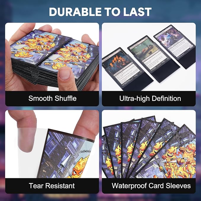 Kabinka MTG Card Sleeves-Turtles 100 Standard Size Pack Clear Front & Matte - Image 5