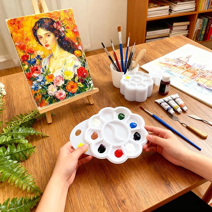 Paint Palettes, One Time Use Plastic, Paint Holder, DIY Craft Class - Image 3