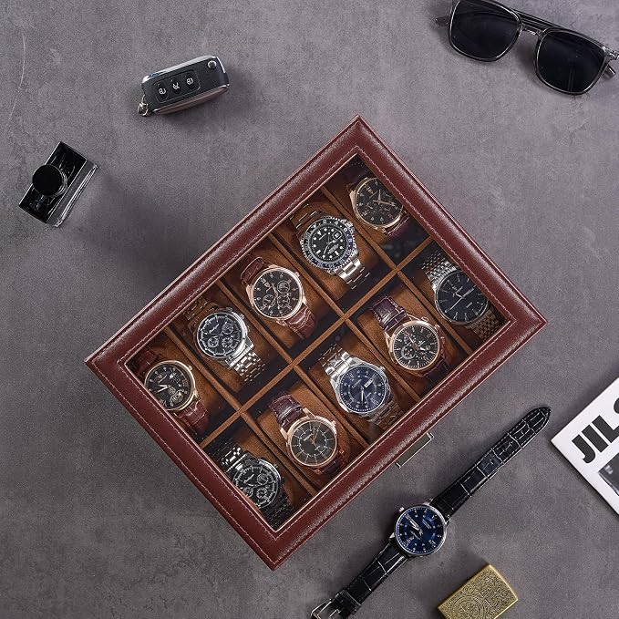 ProCase Watch Box, 10 Slot Watches Display Case - Image 6