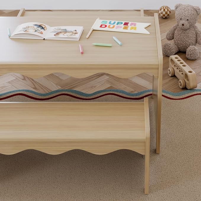 Storkcraft Casablanca Montessori Indoor Kids Table & Bench Set – GREENGUARD - Image 2
