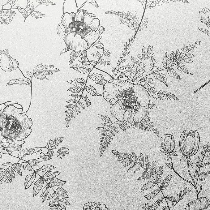ADD.HERES Window Privacy Film, Colorful Floral Window Stickers, Removable DIY - Image 2