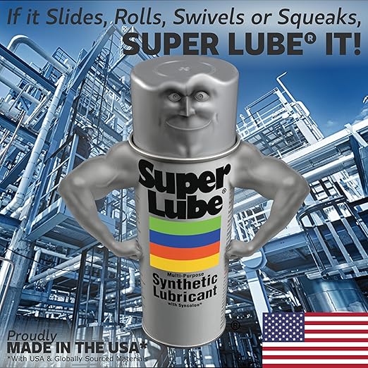 Super Lube 51004, Synthetic Oil, High Viscosity, 4 oz Bottle, Translucent White (Packaging May Vary)