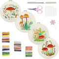 Bonroy 4 Sets Embroidery Kit for Beginners by Bonroy
