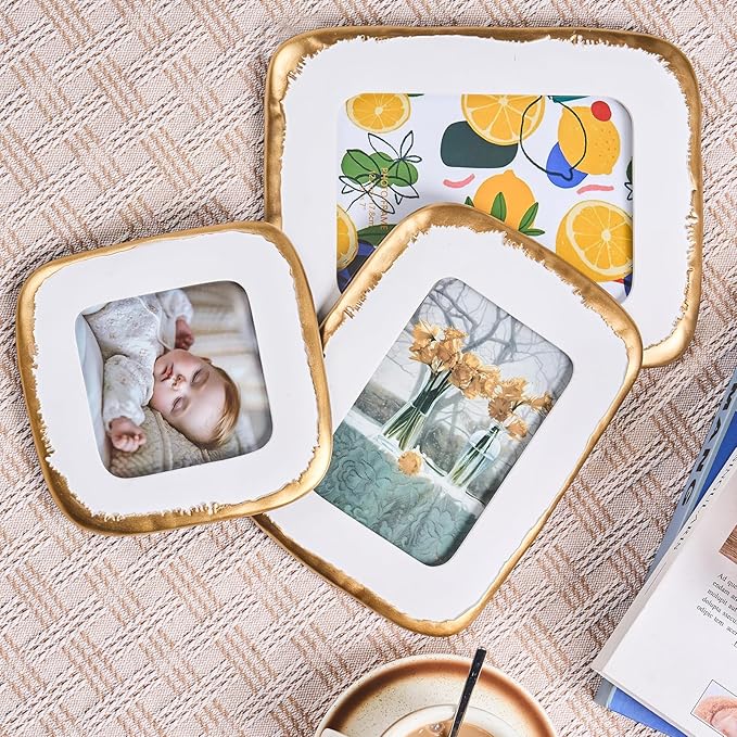 4x4 Picture Frame, Ornate Photo Frame, Hand-Crafted Resin Table Frame, Hanging - Image 7
