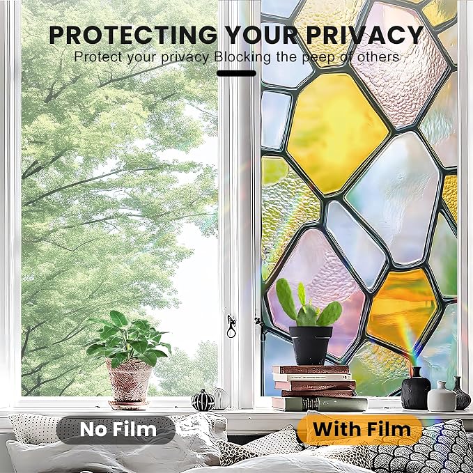 Stained Glass Window Privacy Film Static Cling - Image 5