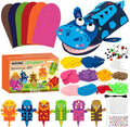 WATINC 6Pcs Hand Puppet Making Kit, Art Craft Felt Sock Puppet Toys, Creative by WATINC