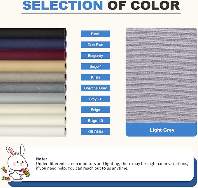 KING MOUNTAIN Canvas Repair Patch 16×60 Inch Self-Adhesive Waterproof Fabric Patch for Sofas, Tents, Furniture,Tote Bags, Car Seats (Light Grey)