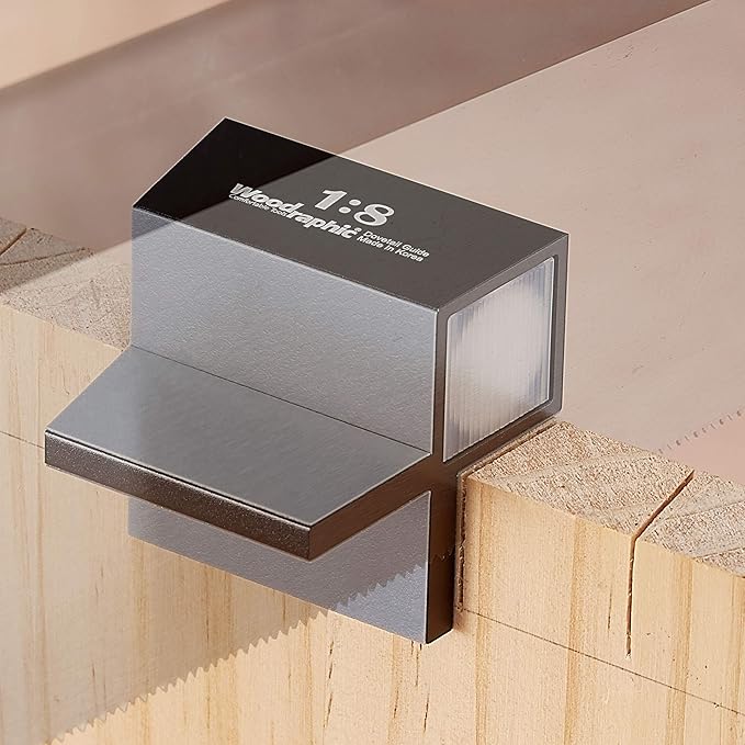Dovetail Guide Set – 1:6 & 45°/90° Magnetic Saw Guide for Layout, Framing, and Joinery – CNC Aluminum Angle Tool for Woodworking and Cabinet Marking