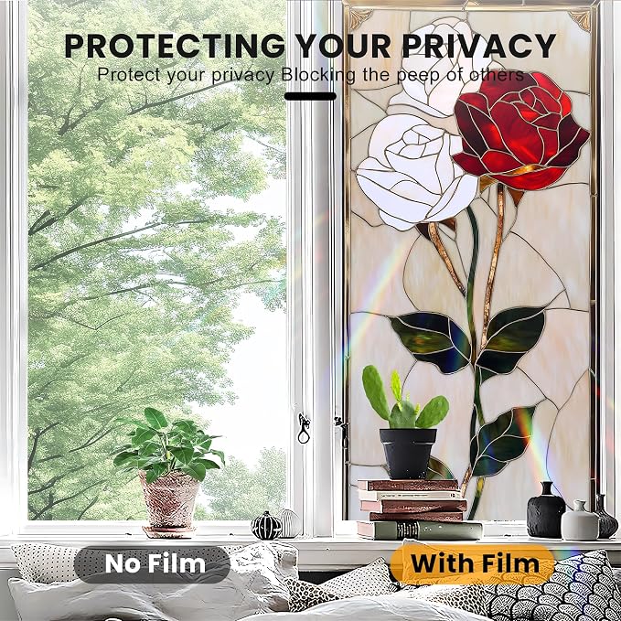 Stained Glass Window Privacy Film Static Cling - Image 5