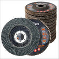 Jumbo Zirconia Flap Discs 4 1/2 for Angle Grinder, 40 Grit 4.5" x 7/8" High Density Type 29 Arbor Grinding Wheels for Wood Finishing, Rust Removal, Metal Sanding - 10 Pack
