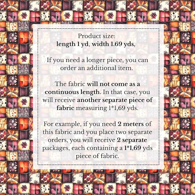 100% Cotton Fabric by the Yard – Turkish Quality Quilting & Sewing Fabric - Image 4