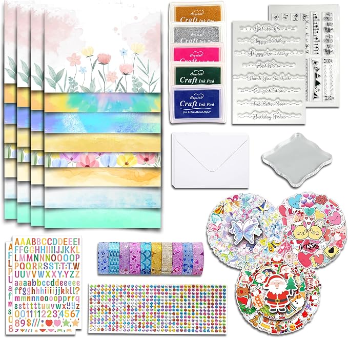 Card Making Supplies, Card Making Kit by Fevanlion