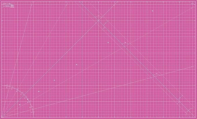 Elan Cutting Mat 36x60 Pink & Purple, Extra Large Self Healing Cutting Mat 36 x by Elan