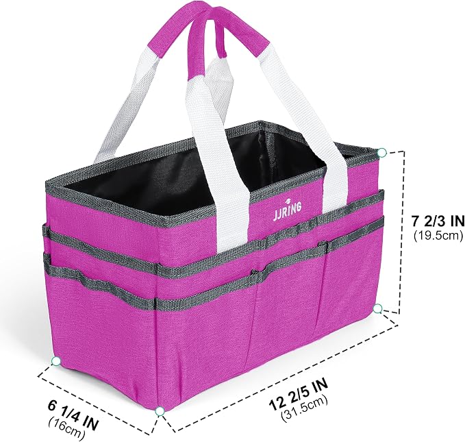 JJRING Craft Organizer Tote Bag, Art Storage Caddy - Image 3