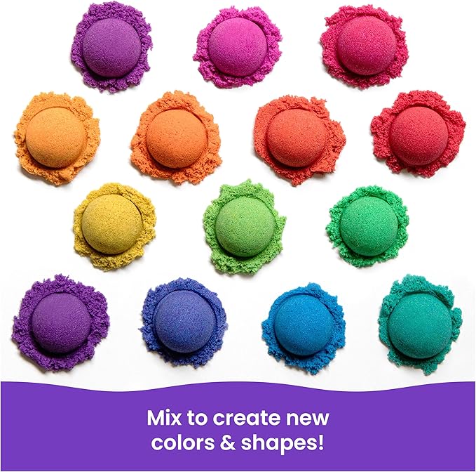 Kinetic Sand Castle Containers 10-Pack Moldable Sensory Toys, Ages 3+ - Image 6