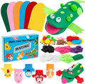 WATINC 6Pcs Hand Puppet Making Kit, Art Craft Felt Sock Puppet Toys, Creative by WATINC