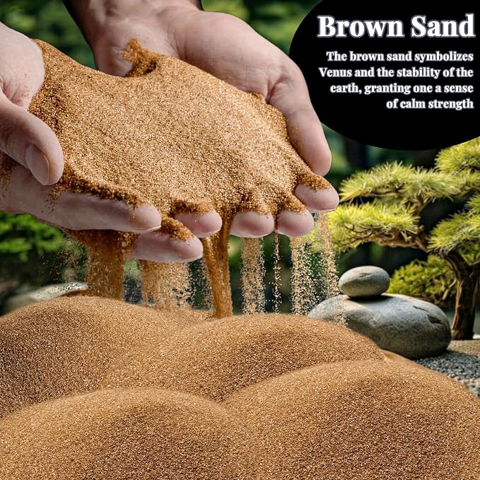RAINFLOW 15 OZ Fine Brown Sand for Crafts - Image 2