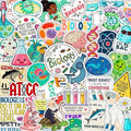 100Pcs Funny Biology Stickers for Students, for Water Bottle, Laptop by BulbaCraft