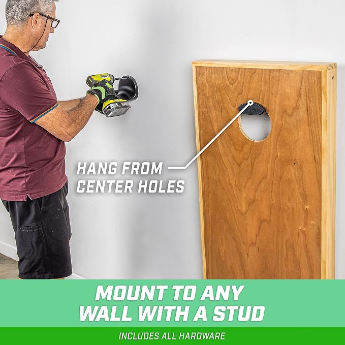 GoSports Wall Mounted Cornhole Board Hangers - Image 5