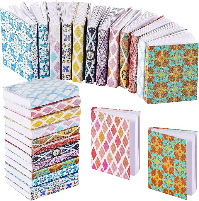 Skylety 24 Pieces 1:12 Scale Miniatures Dollhouse Books Assorted Miniatures by Skylety